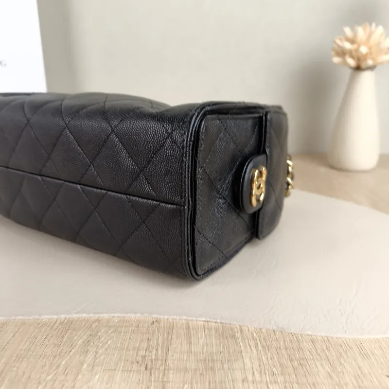 Chanel Shoulder Bag 25Bag Black Grained Calfskin Mini 20 × 12.5 × 22 cm — detail view 7 of 12