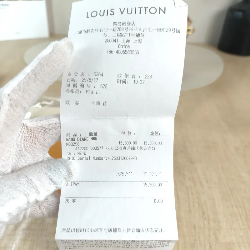 Louis Vuitton Crossbody Bag Diane Baguette Bag Monogram PVC nano 19 × 6 × 10.5 cm — detail view 1 of 13
