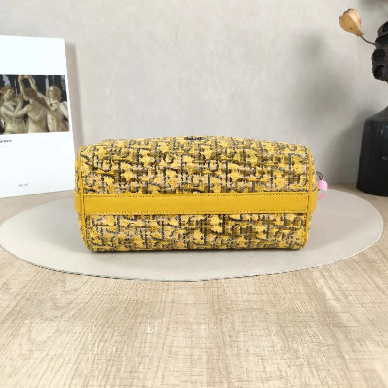 DIOR Crossbody Bag Lingot 22 Shoulder Bag Yellow Canvas One Size 22 × 10.5 × 12.5 cm — cover view 2 of 5
