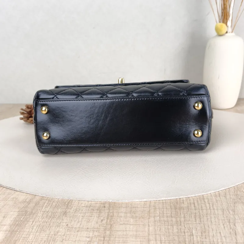 Chanel Crossbody Bag Coco Handle​Black Calfskin Small24 × 10 × 14 cm — cover view 3 of 5