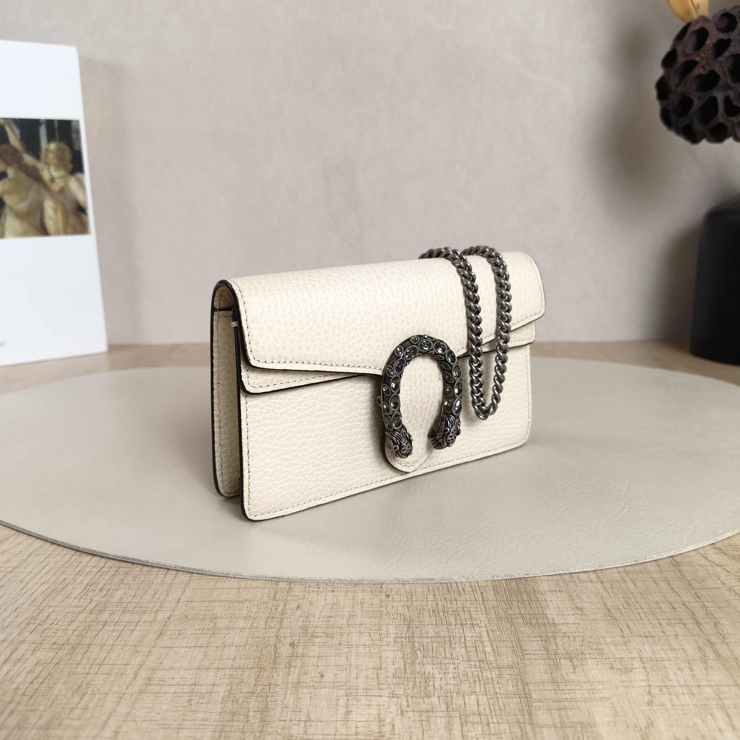 GUCCI Crossbody Bag Dionysus White Calfskinmini16.5 × 4.5 × 10 cm — cover view 10 of 11