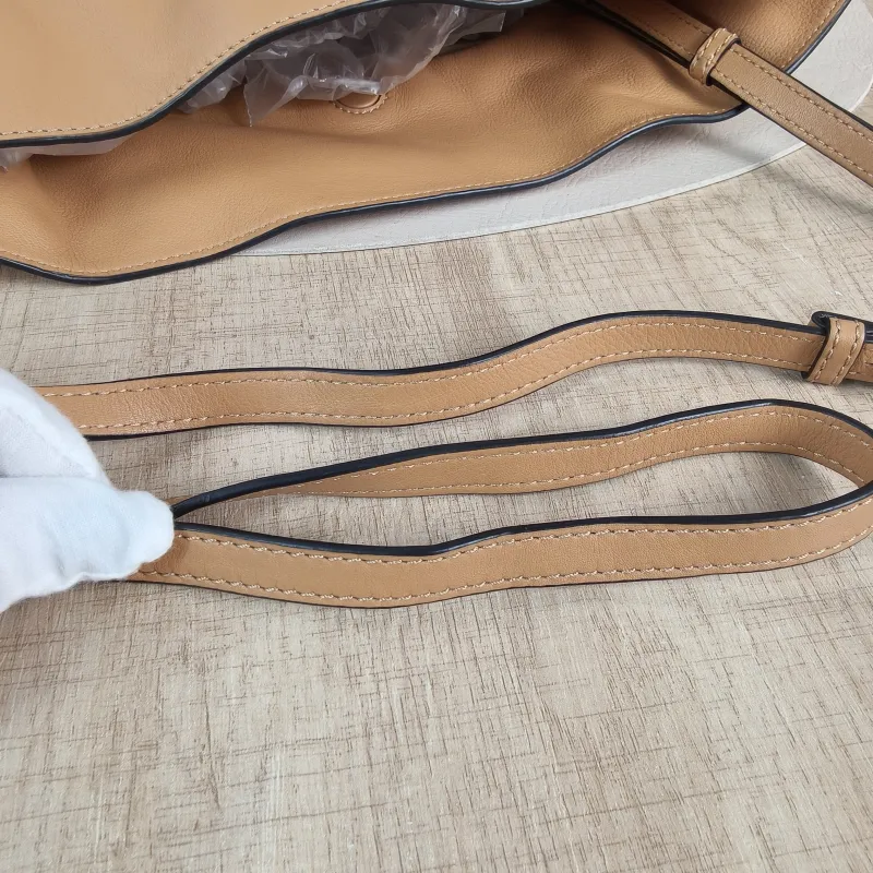 LOEWE Crossbody Bag Flamenco Yellow Calfskin Medium 30 × 10.5 × 24.5 cm — detail view 7 of 12