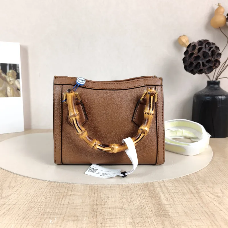 GUCCI Top Handle Bag Diana Top Handle Bag Caramel Calfskin Small 20 × 10 × 16 cm — cover view 4 of 6