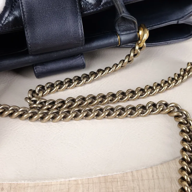 Chanel Top Handle Bag Top Handle Bag Navy Waxed Leather 32 × 12 × 23 cm 23 — detail view 4 of 13