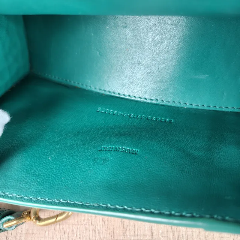 BALENCIAGA Crossbody Bag Hourglass Hourglass Bag Green Calfskinmini19 × 5 × 12 cm — detail view 1 of 15