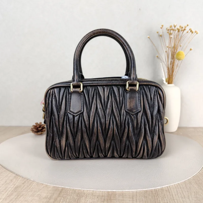 Miumiu Top Handle Bag Arcadie MatelasséCollection Edition Lambskin 25 × 8 × 15.5 cm — cover view 5 of 5