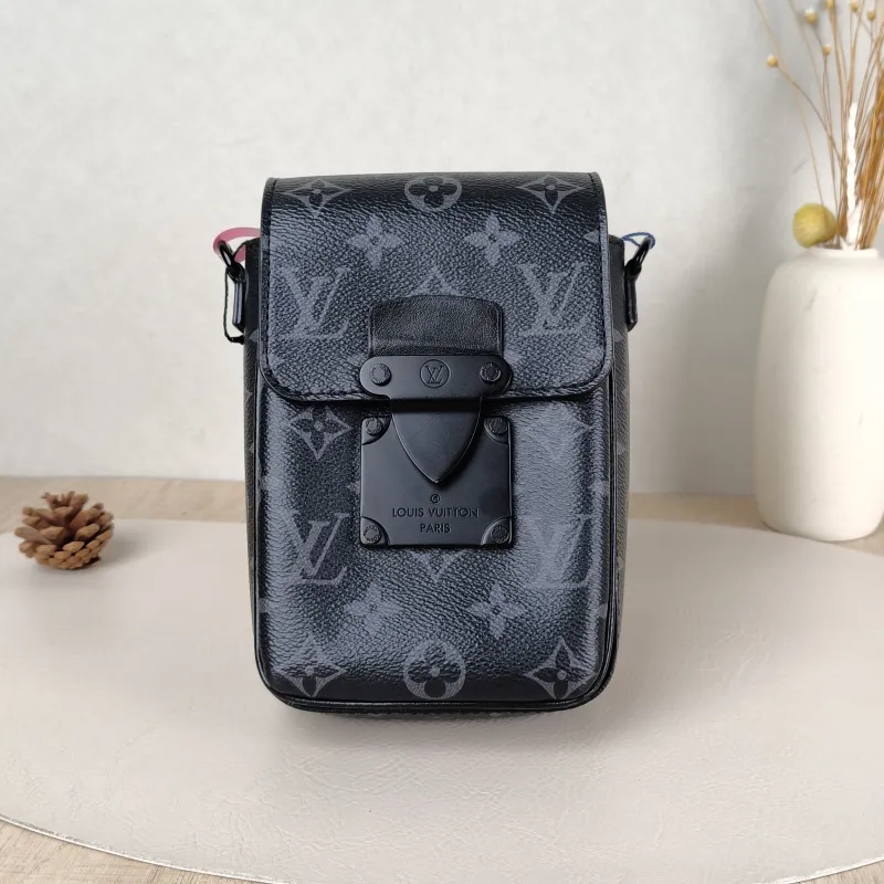 Louis Vuitton Crossbody Bag S-Lock Vertical Box Monogram PV Cmini12 × 7 × 19 cm