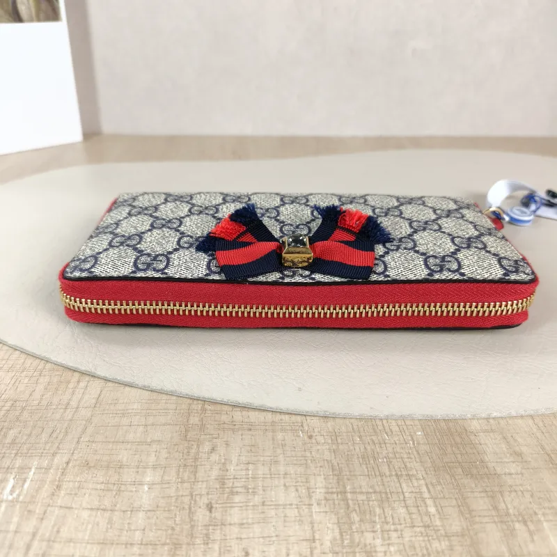 GUCCI Wallet Wallet Blue Monogram PVC 19 × 2.5 × 10 cm — detail view 8 of 9