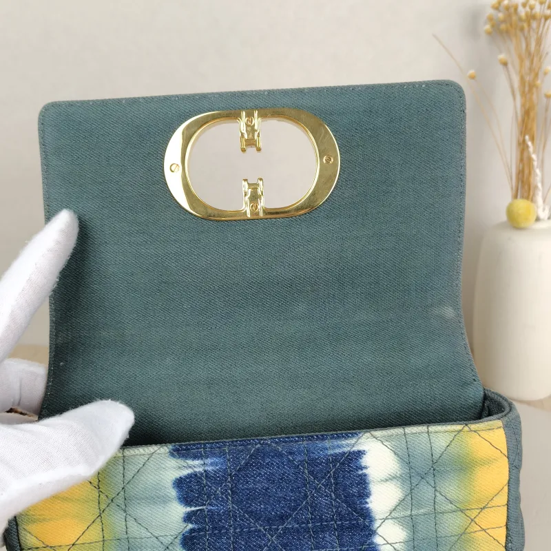 DIOR Crossbody Bag Caro Chain Bag Colorblock Canvas20 × 7 × 13.5 cm — detail view 6 of 13