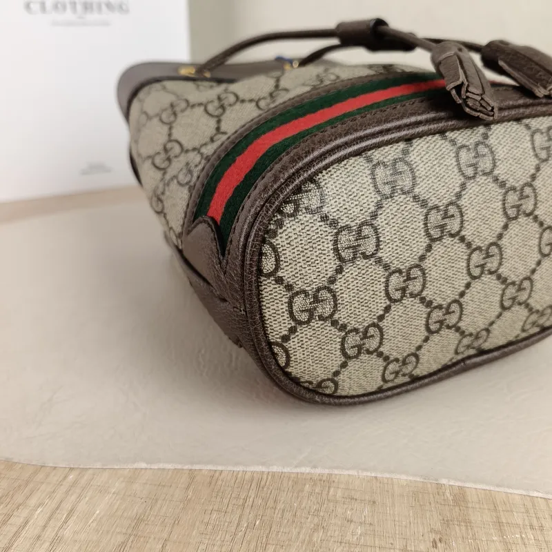 GUCCI Shoulder Bag Ophidia Bucket Bag Monogram PV Cmini15.5 × 9 × 19 cm — detail view 7 of 10