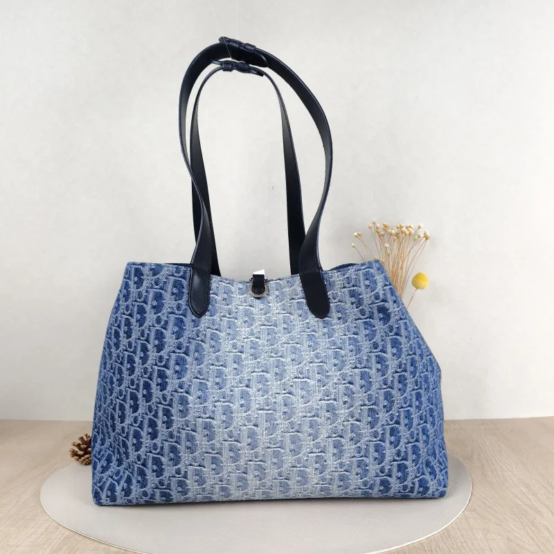 DIOR Top Handle Bag TOUJOURS Blue Large37 × 21 × 27 cm — cover view 2 of 5