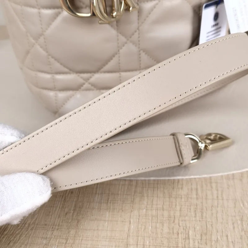 DIOR Top Handle Bag TOUJOURS Edition Beige Calfskin Small 18.5 × 12 × 18.5 cm — detail view 9 of 12