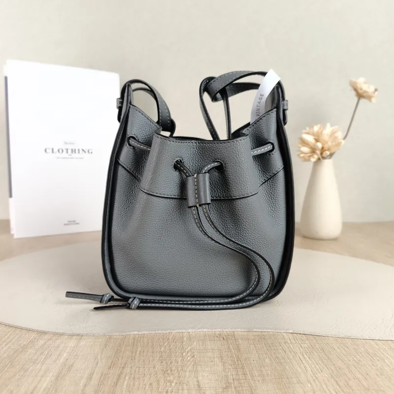 LOEWE Crossbody Bag Hammock Blue Calfskin Mini 17 × 11 × 19.5 cm — cover view 5 of 5