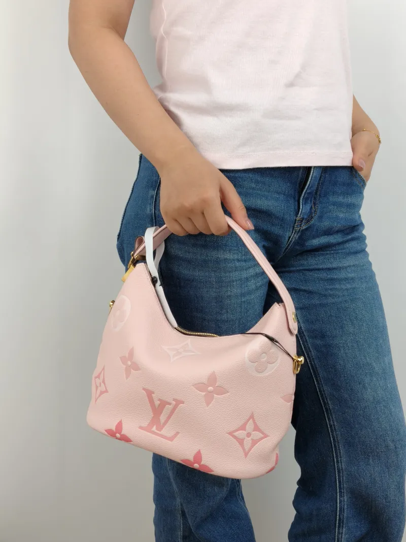 Louis Vuitton Shoulder Bag Marshmallow Vanity Case Bag Pink Calfskin One Size 24 × 13 × 22 cm — on-model view 1 of 3
