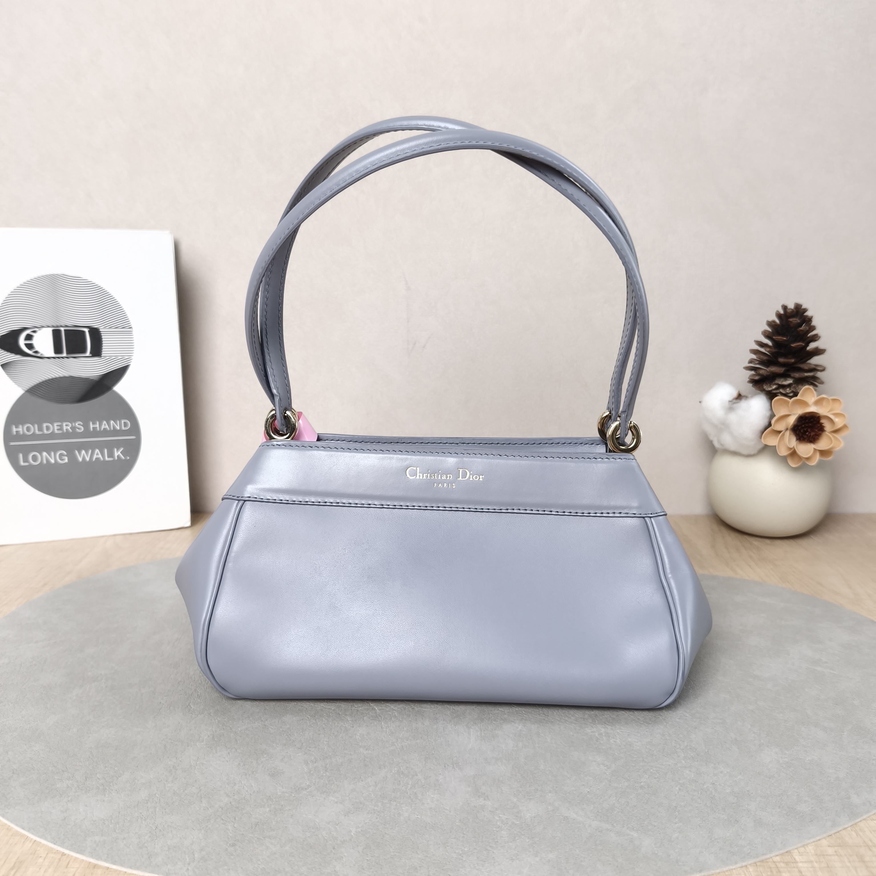 DIOR Shoulder Bag Key Shoulder Bag Blue Calfskin Small22 × 12 × 12.5 cm — cover view 2 of 5