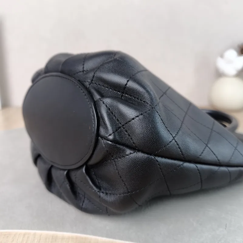 Chanel Shoulder Bag Bucket Bag Black Calfskin One Size 25 × 14 × 20 cm 27 — detail view 1 of 11