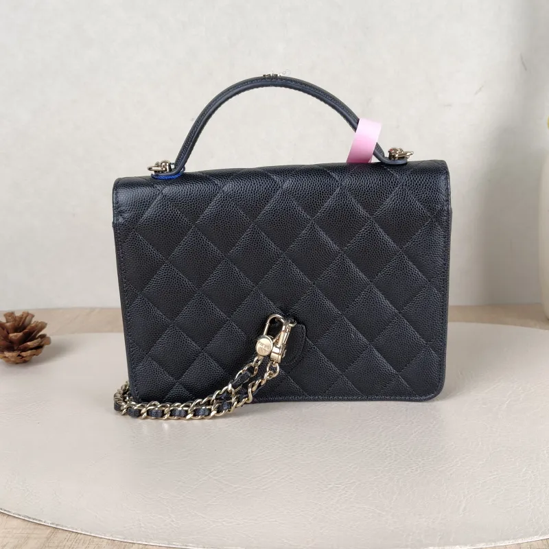 Chanel Backpack Backpack Black Grained Calfskin One Size18.2 × 5 × 14 cm — cover view 5 of 6