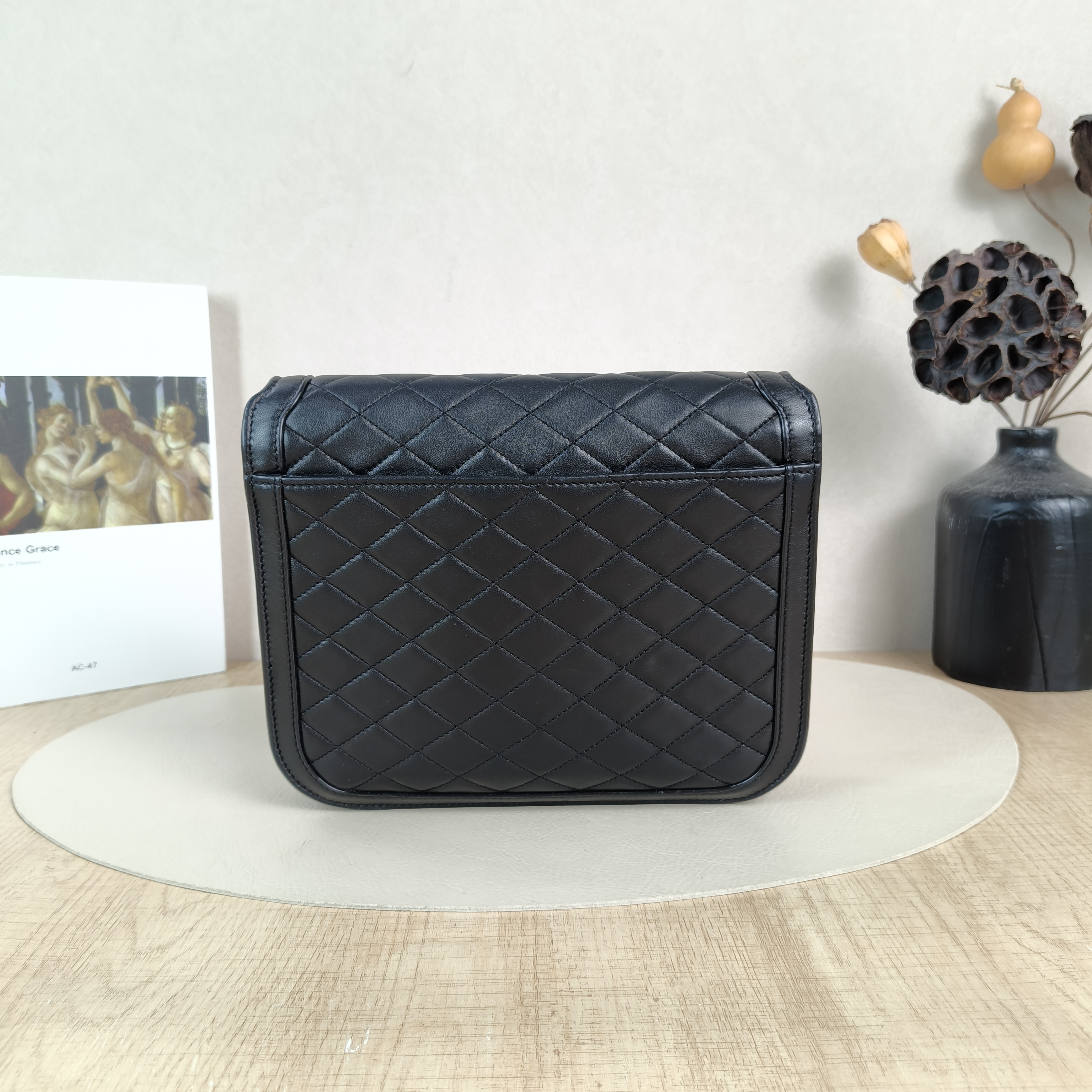 SAINT LAURENT Crossbody Bag Solferino Shoulder Bag Black Lambskin One Size22 × 4 × 19 cm — cover view 2 of 5
