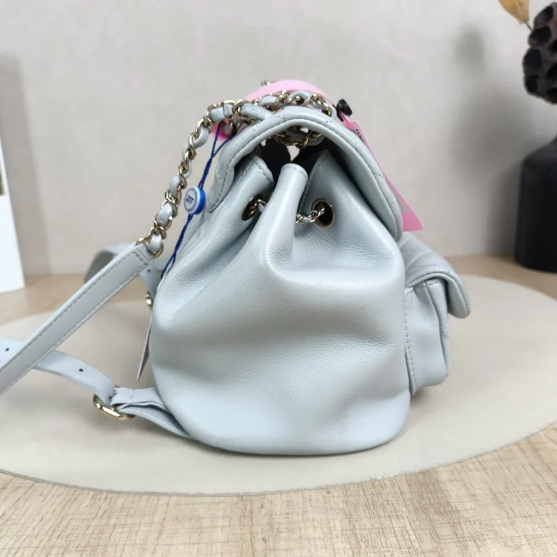 Chanel Backpack Duma Blue Lambskin Small18 × 12 × 18.5 cm — detail view 1 of 14