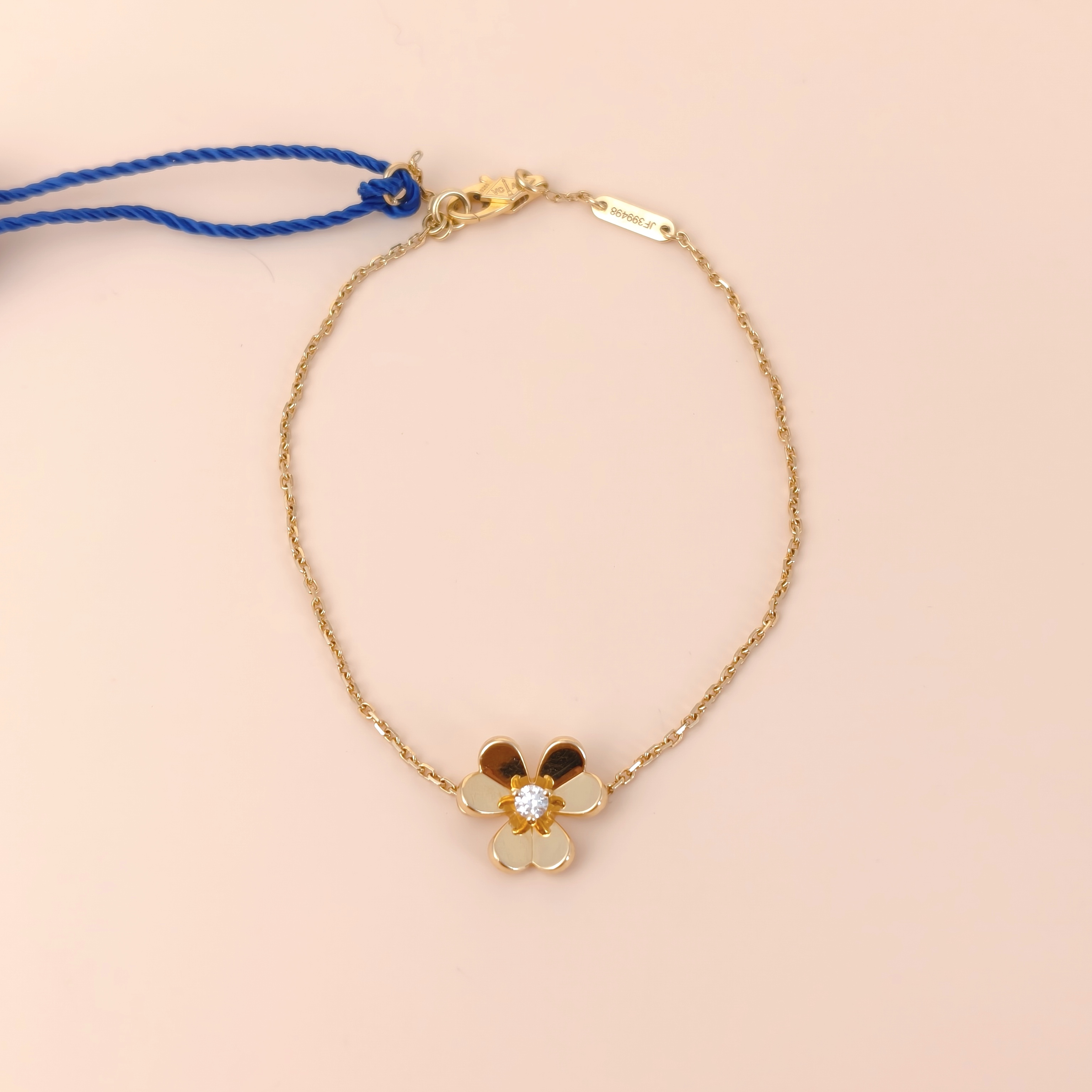 Van Cleef & Arpels Bracelet Frivole Collection Yellow Gold 18KY ellow Gold Diamondmini17.5cm