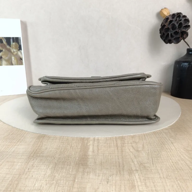 SAINT LAURENT Crossbody Bag Niki D Waxed Leather Medium 28 × 8.5 × 20 cm — cover view 5 of 6