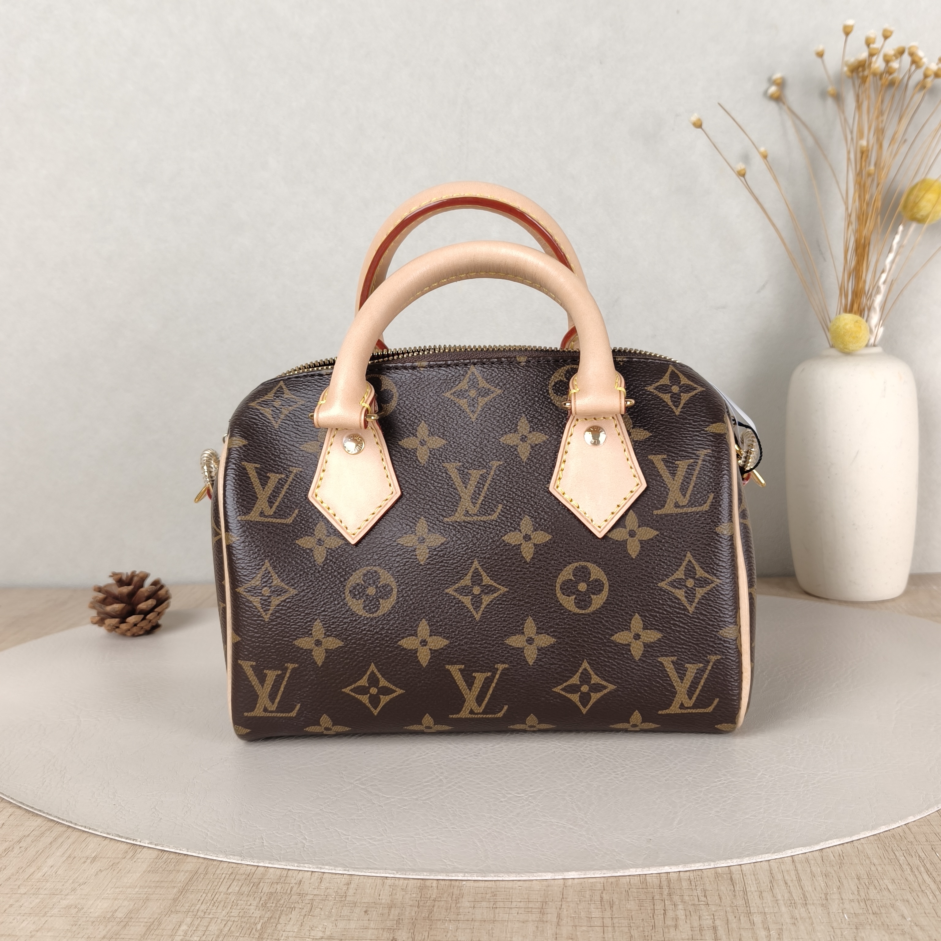 Louis Vuitton Crossbody Bag Speedy20 Shoulder Strap PVC Small20.5 × 12 × 13.5 cm