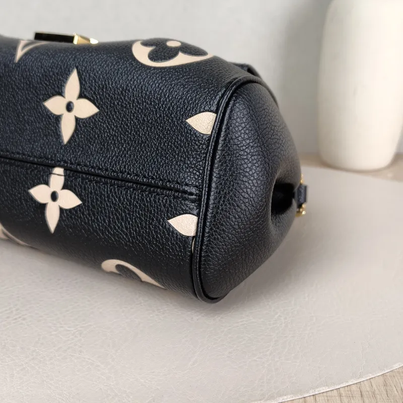 Louis Vuitton Crossbody Bag Favorite Black · White Empreinte Embossed Calfskin Medium 24 × 9 × 14 cm — detail view 6 of 12