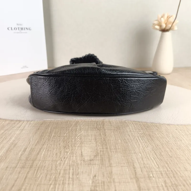 BALENCIAGA Crossbody Bag LE CAGOLE Black Lambskin XS 26 × 7 × 16 cm — cover view 3 of 5