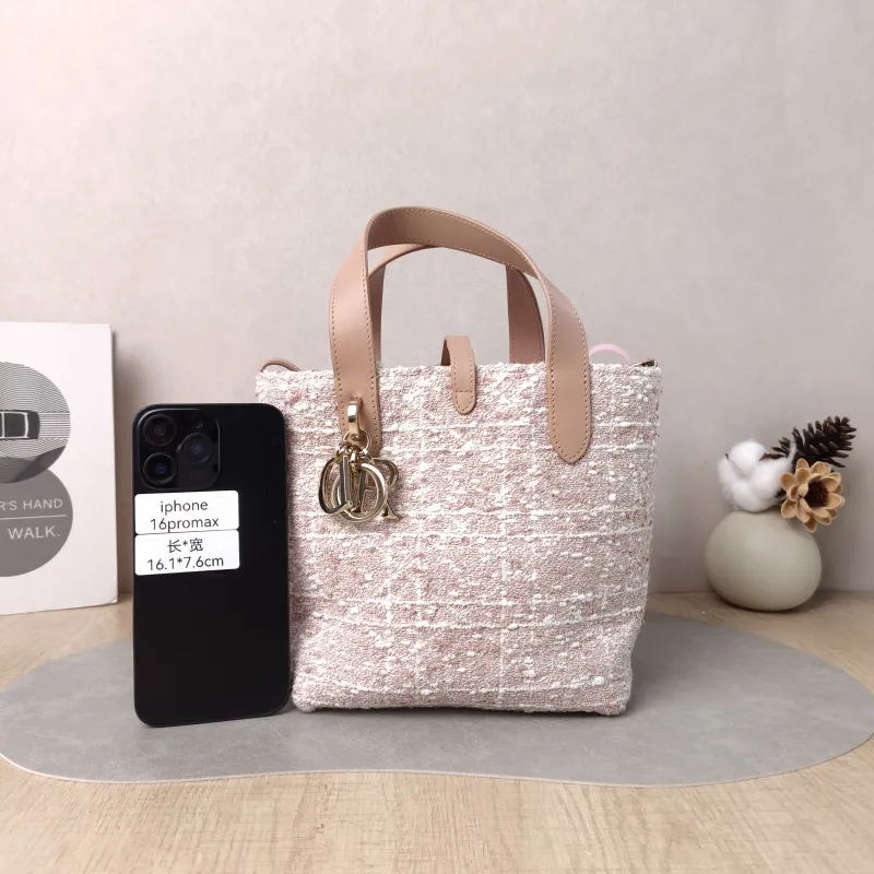 DIOR Top Handle Bag TOUJOURS Edition Pink Small 18.5 × 12 × 18.5 cm — cover view 4 of 5
