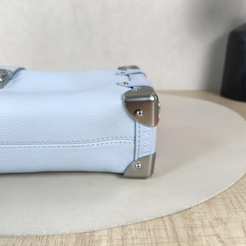 Louis Vuitton Crossbody Bag Side Trunk Box Blue Calfskin Small18 × 8 × 12.5 cm — detail view 2 of 10