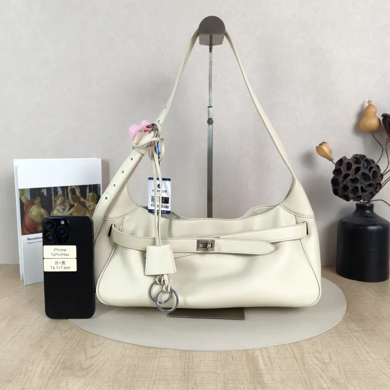 BALENCIAGA Shoulder Bagbel air White Calfskin One Size35 × 10 × 21 cm — cover view 3 of 5