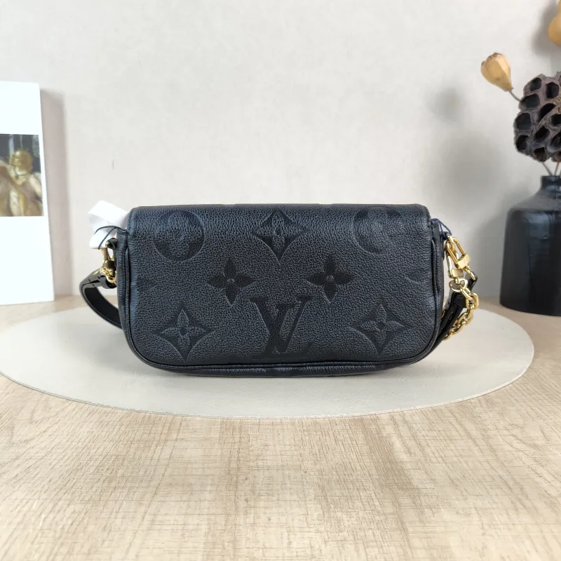Louis Vuitton Crossbody Bag IVY Black Empreinte Embossed Calfskin Small23.5 × 4.3 × 12 cm — cover view 5 of 5