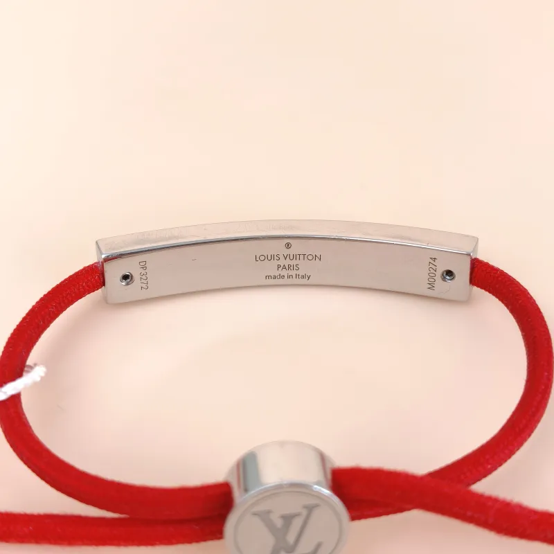 Louis Vuitton Braceletlogo Bracelet Silver Red One Size22cm — cover view 6 of 6