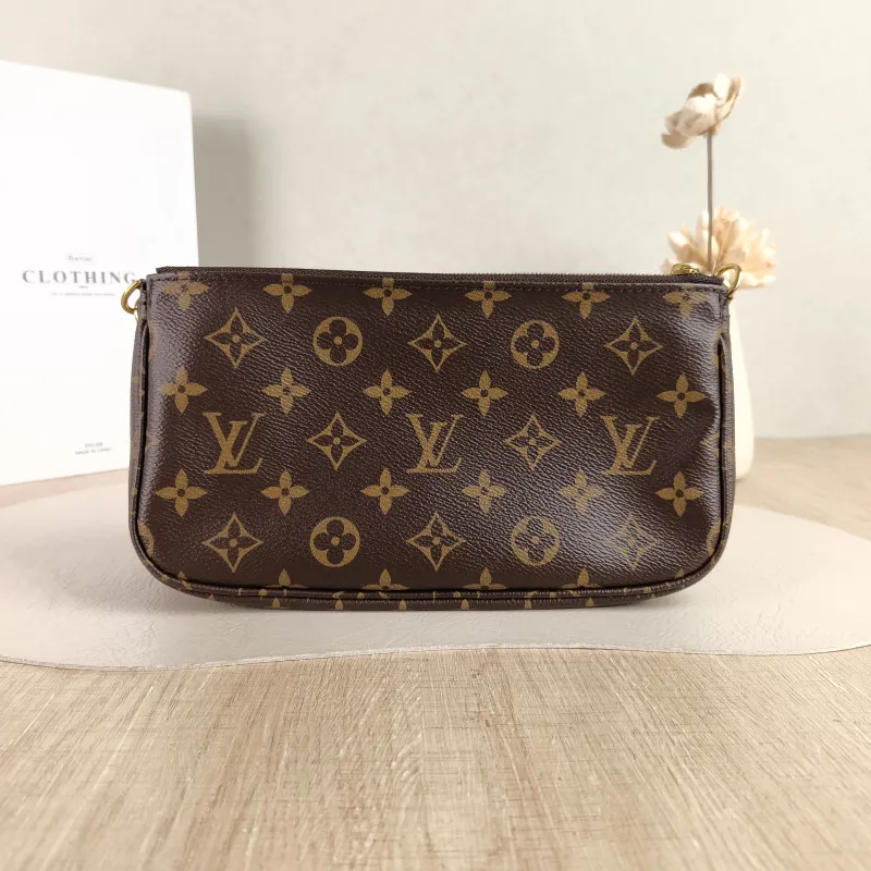Louis Vuitton Crossbody Bag Multi Pochette Accessoires Shoulder Strap PVC Small 24 × 4 × 13.5 cm — cover view 2 of 5