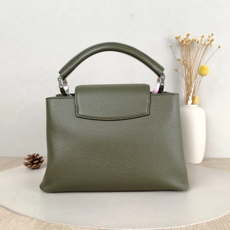 Louis Vuitton Top Handle Bag Capucines Calfskin BB 27 × 9 × 17.5 cm — cover view 4 of 5