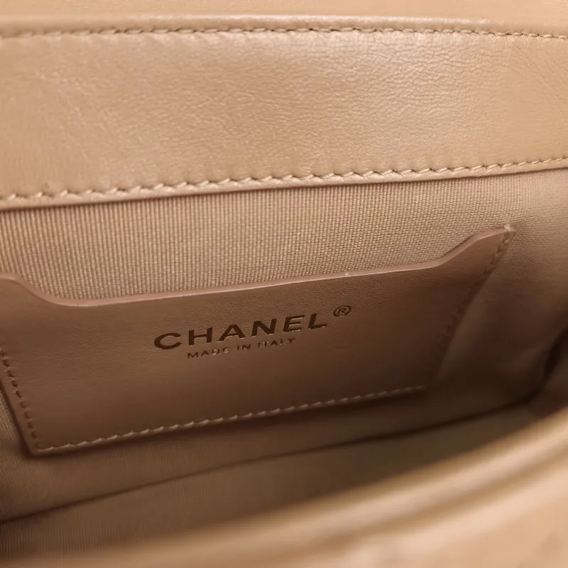 Chanel Crossbody Bag Crossbody Bag Taupe Calfskin One Size20 × 3.5 × 14 cm — detail view 15 of 15