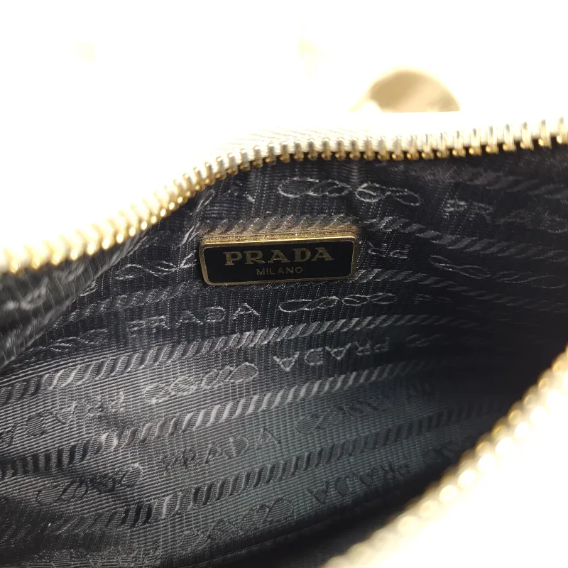 PRADA Shoulder Bag Re-Edition hobo White Calfskin Mini17 × 4 × 12 cm — detail view 2 of 12