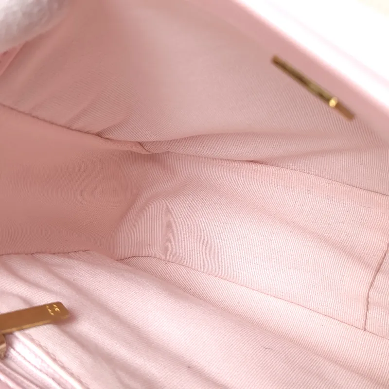 Chanel Crossbody Bag 19Bag Pink SL ambskin Small 26 × 9 × 16 cm — detail view 12 of 14