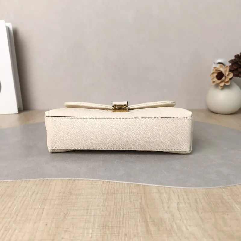 Louis Vuitton Crossbody Bag MADELEINE White Empreinte Embossed Calfskin nano 21 × 6 × 12.5 cm — cover view 3 of 6