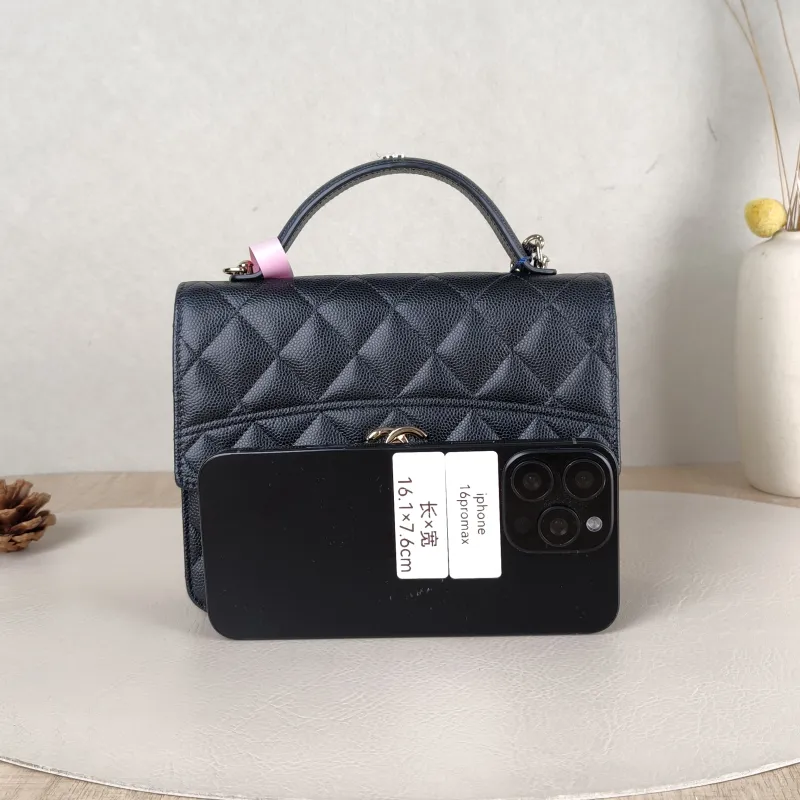 Chanel Backpack Backpack Black Grained Calfskin One Size18.2 × 5 × 14 cm — cover view 3 of 6