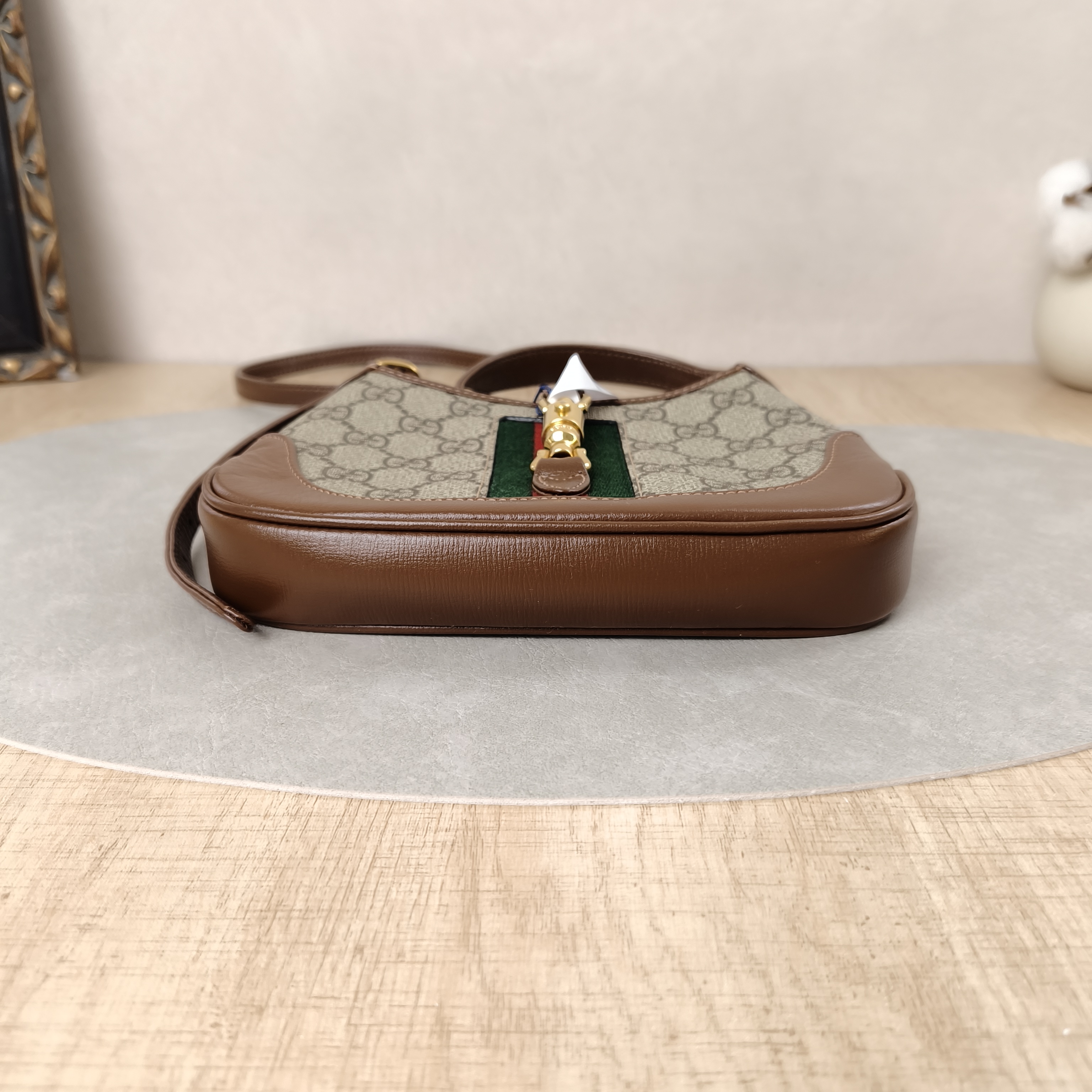 GUCCI Shoulder Bag Jackie 1961Collection Monogram PV Cmini19 × 3 × 13 cm — cover view 3 of 5