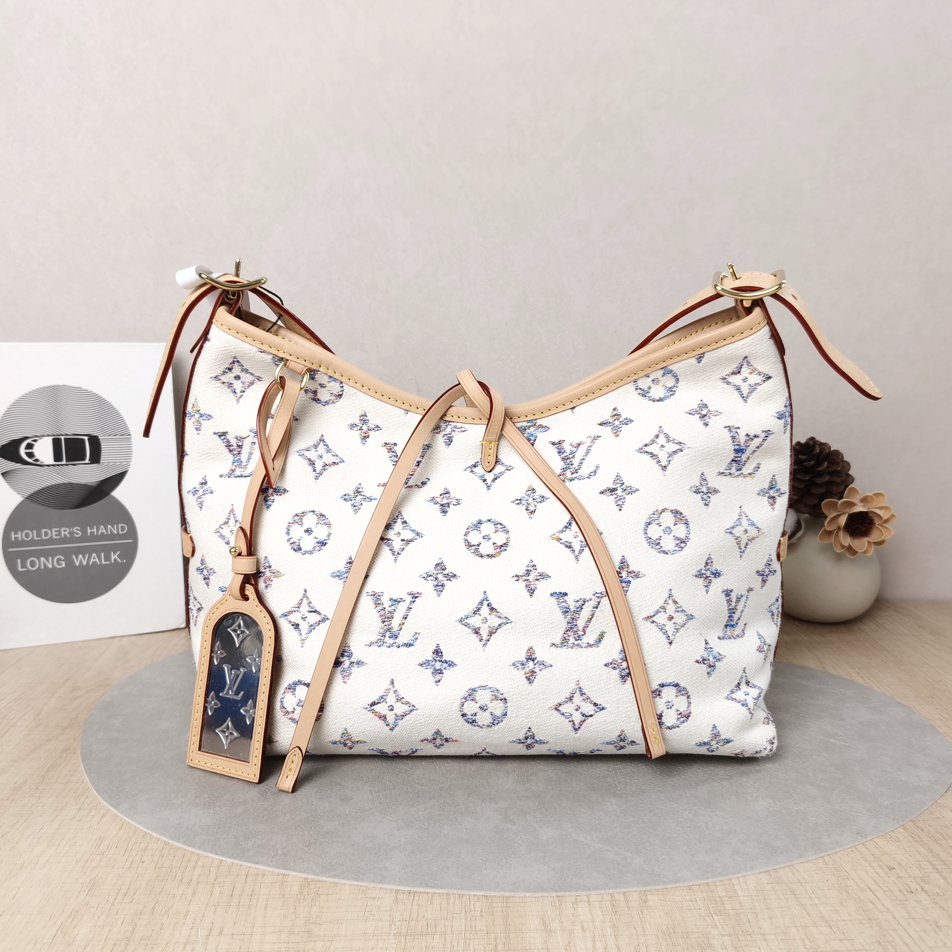 Louis Vuitton Crossbody Bag Carryall Nautical Collection Beige Small29 × 12 × 24 cm