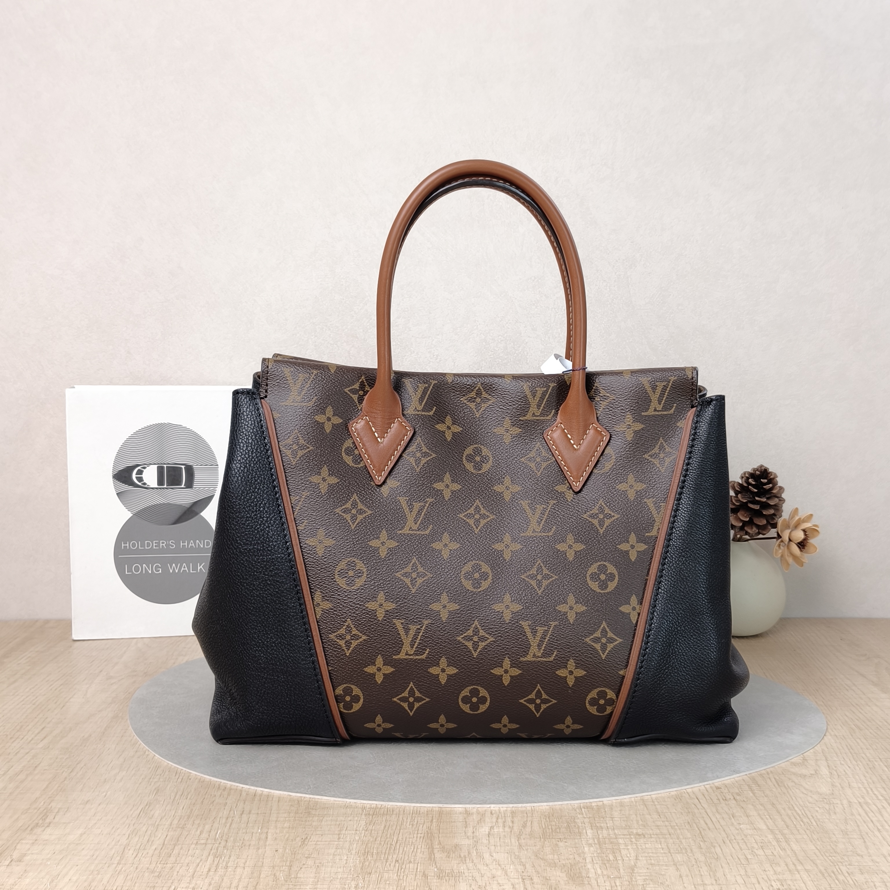 Louis Vuitton Top Handle Bag W Tote Black · Monogram PVC · Calfskin One Size35 × 11 × 25 cm