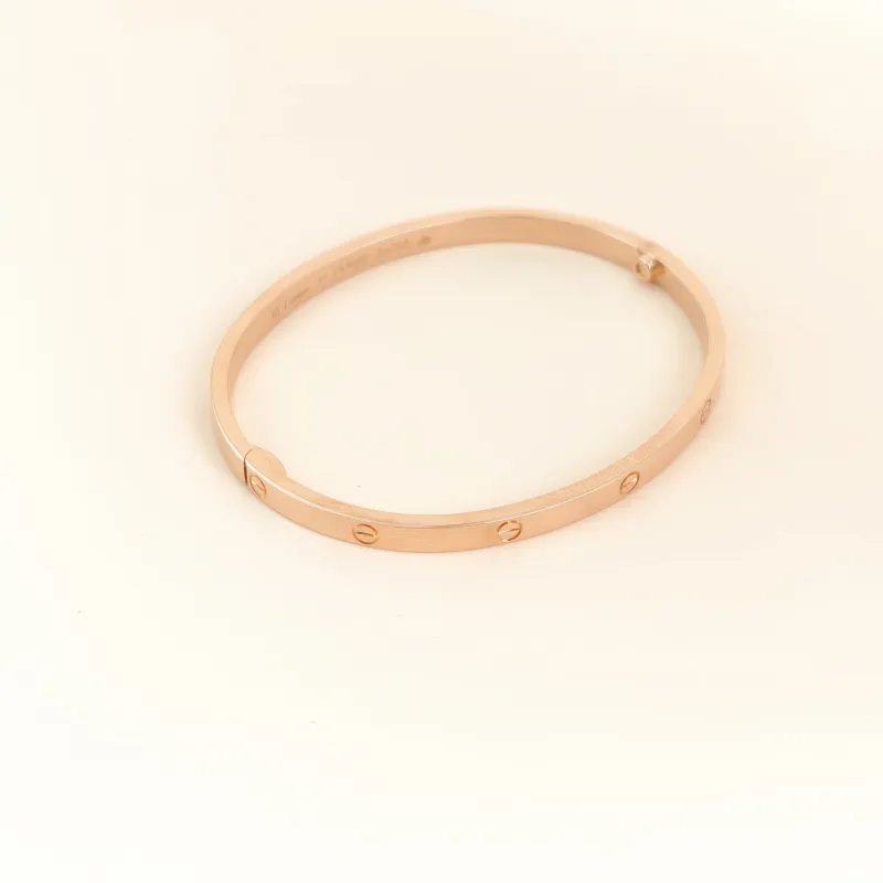 CARTIER Bangle Love Collection Bangle Rose Gold 18KR ose Gold Small Edition17 — cover view 8 of 8