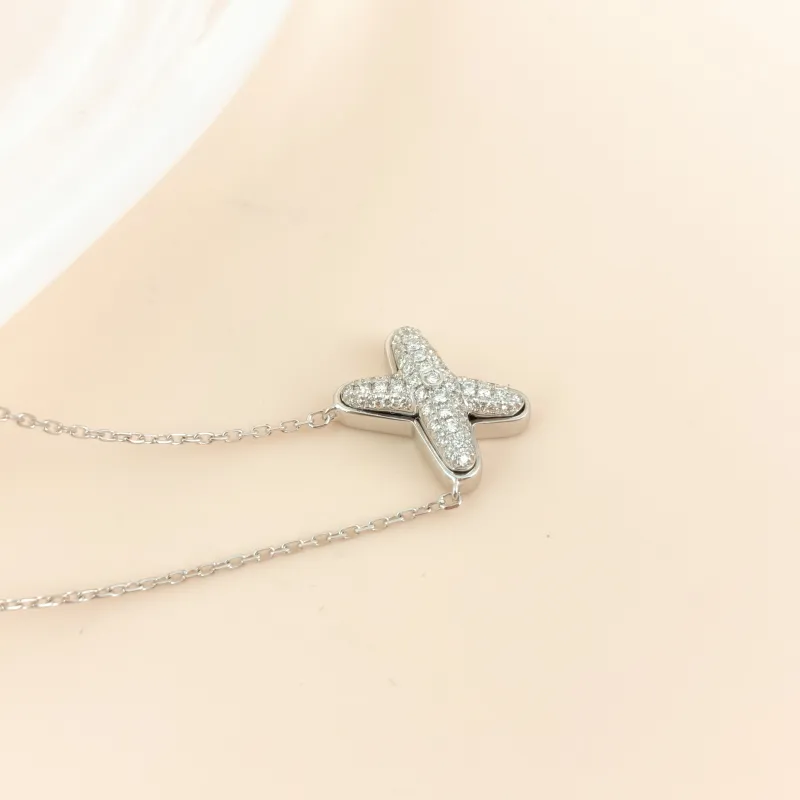 CHAUMET Necklace Jeux de Liens · Collection · Pavé Diamond Necklace White Gold 18KW hite Gold Diamond One Size 42cm — cover view 6 of 10