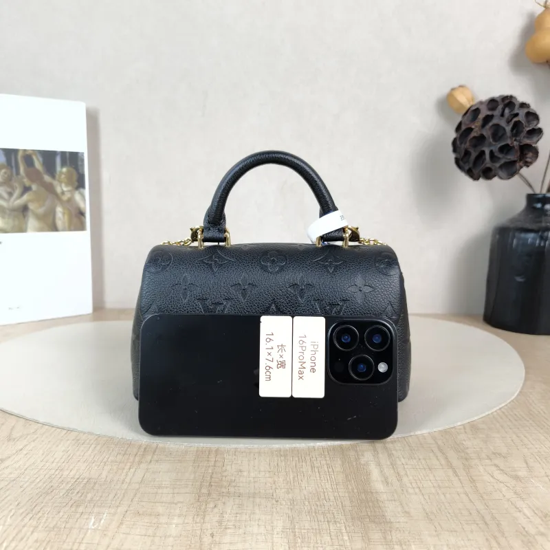 Louis Vuitton Crossbody Bag MADELEINE Black Monogram Empreinte Embossed Calfskin nano 21 × 6 × 12.5 cm — cover view 5 of 6