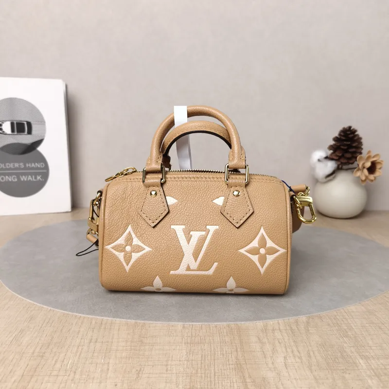 Louis Vuitton Crossbody Bag Speedy Nano · White Empreinte Embossed Calfskinnano16 × 7.5 × 10 cm — cover view 2 of 6