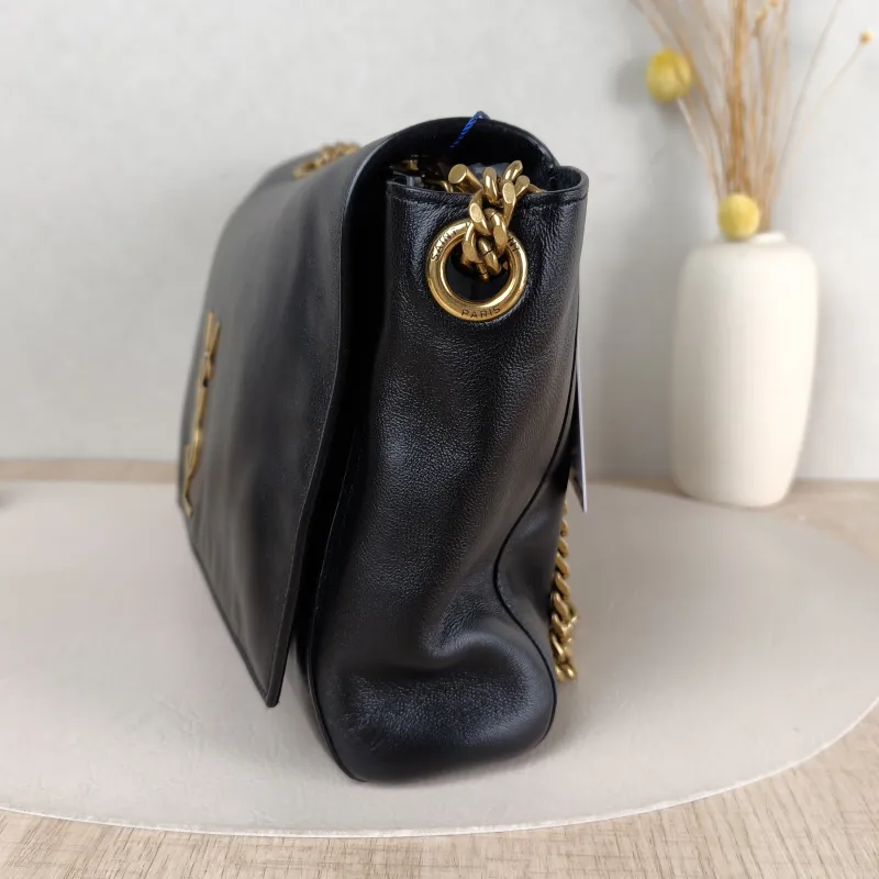 SAINT LAURENT Crossbody Bag Kate Chain Bag Black Calfskin Medium 28.5 × 6 × 20 cm — detail view 2 of 12