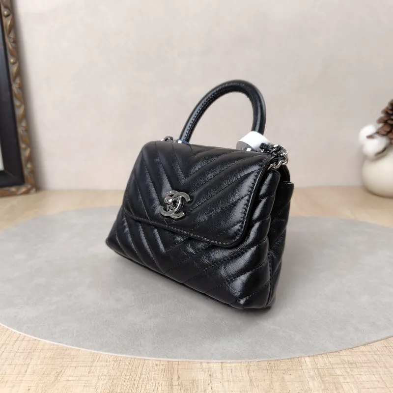 Chanel Crossbody Bag Coco HandleBlack V Calfskin Mini14.5 × 5.5 × 11.5 cm — cover view 2 of 5