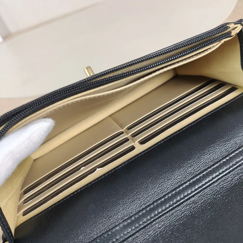 Chanel Crossbody Bag Classic Flap WOC CF WOCWOC Bag C Black Lambskin Mini 19.2 × 3.5 × 12.3 cm — detail view 8 of 12